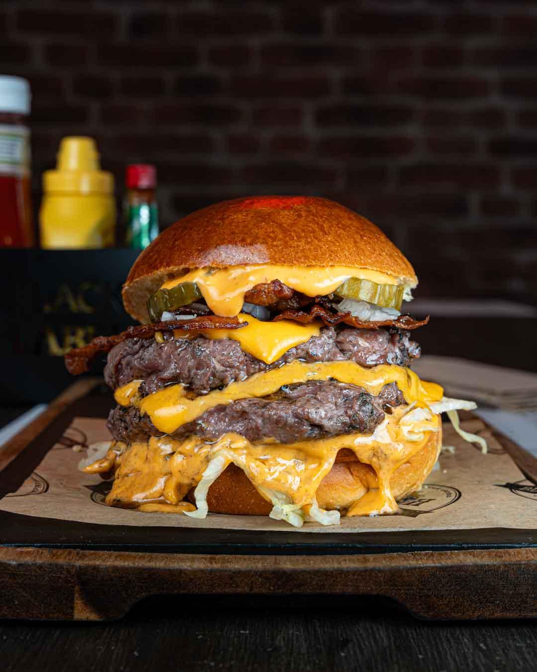 Hamburguesa doble clasica