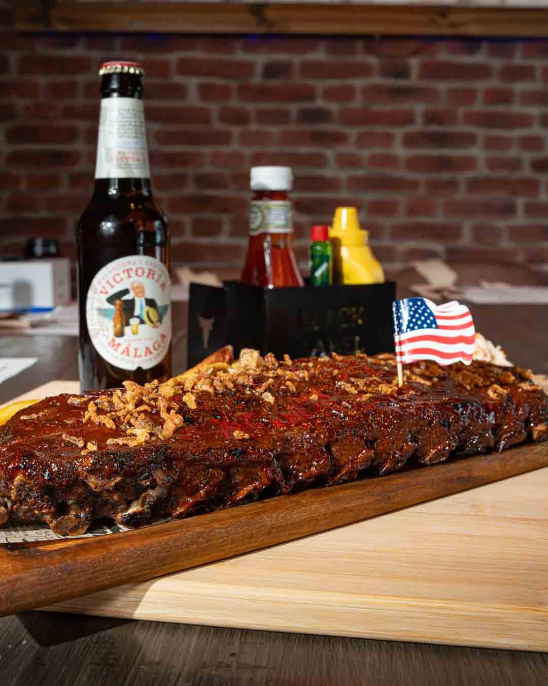 Ribs de cerdo a la barbacoa