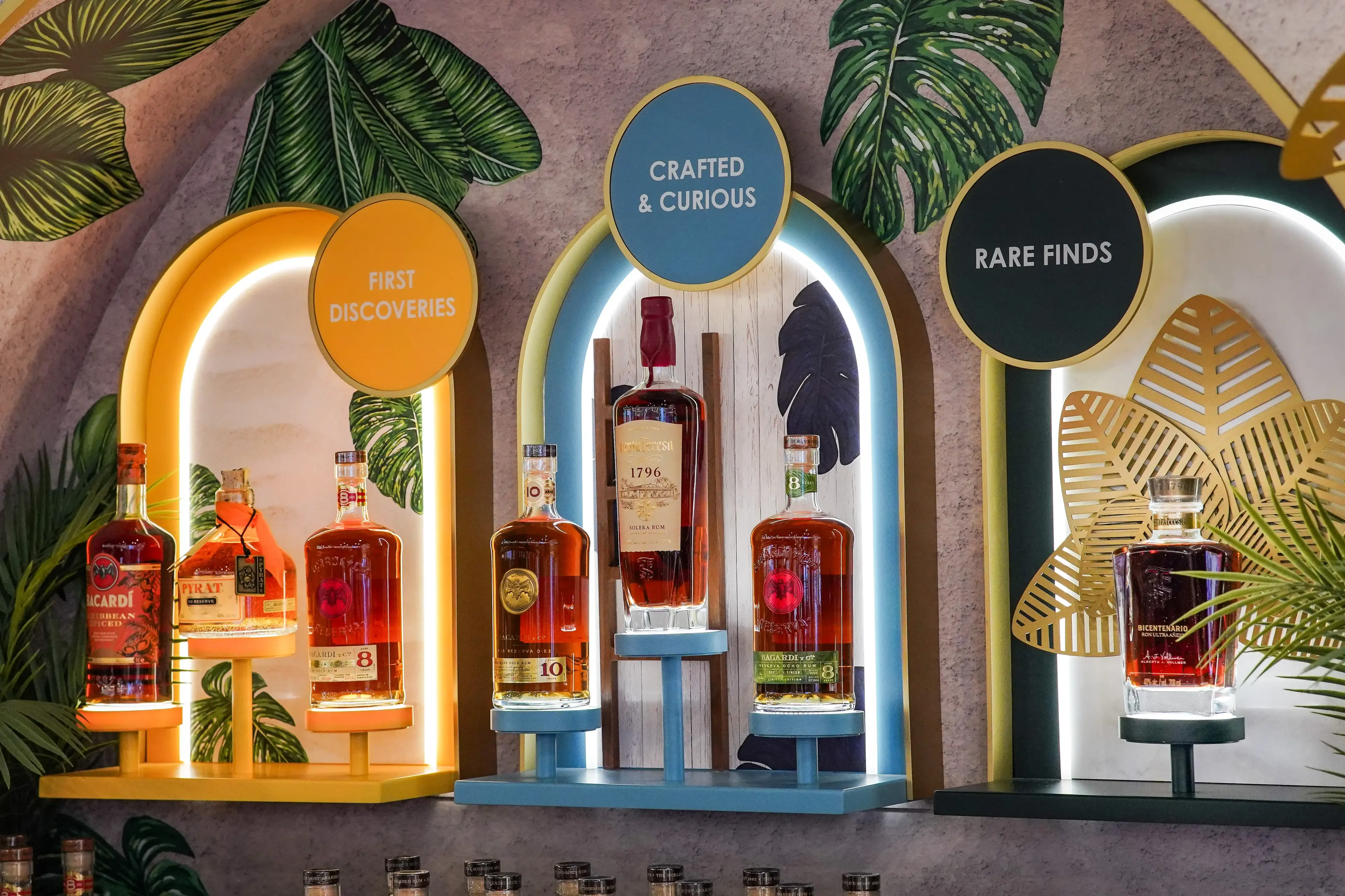 Presentacion de diferentes rones