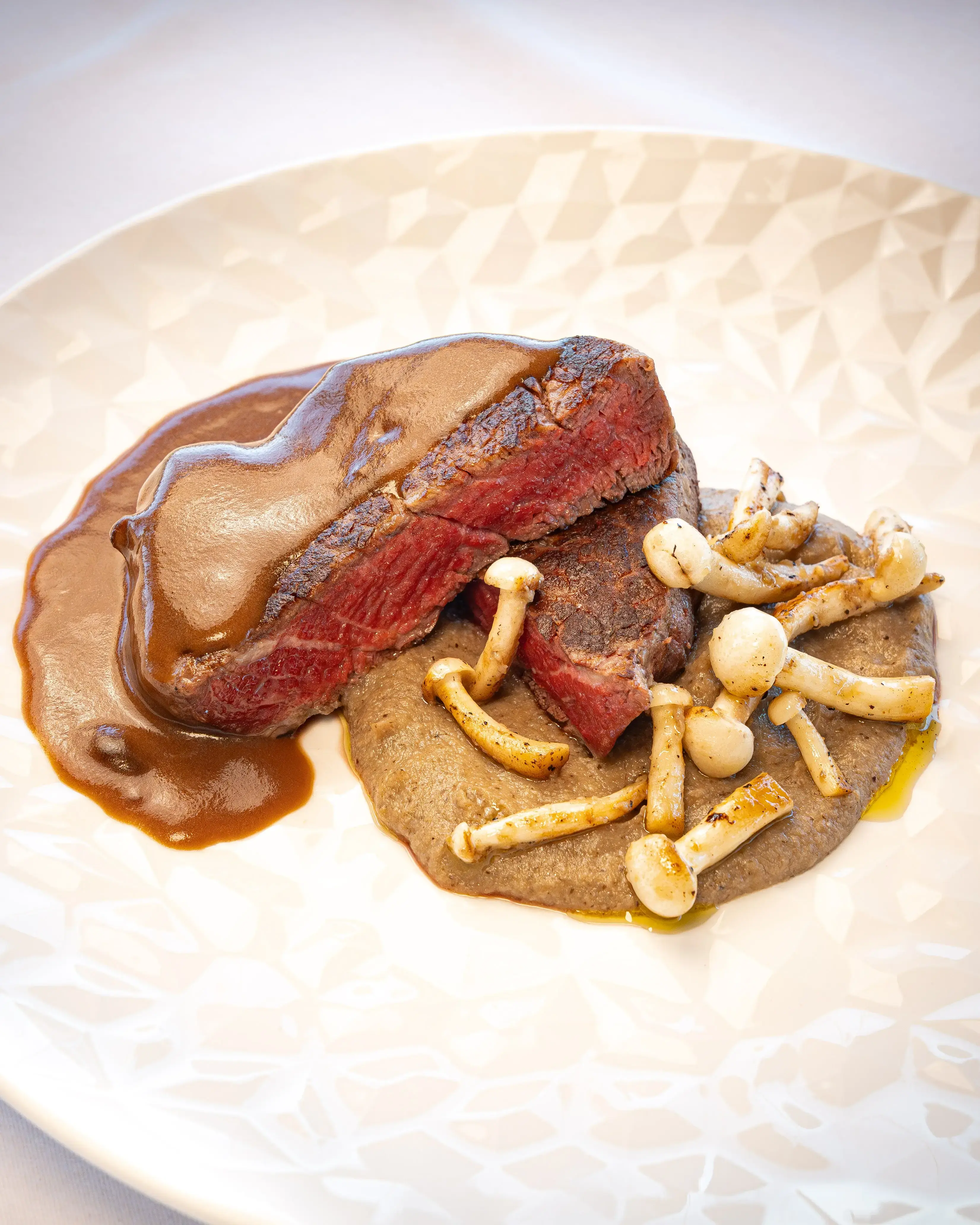 Meat dish with mushrooms